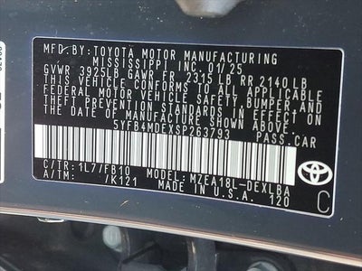 2025 Toyota Corolla LE
