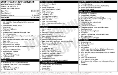 2024 Toyota Corolla Cross Hybrid Hybrid S