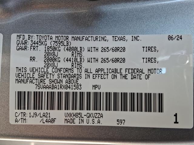 2024 Toyota Sequoia Platinum