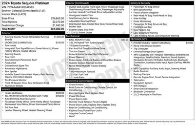 2024 Toyota Sequoia Platinum