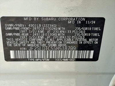 2025 Subaru Forester Touring