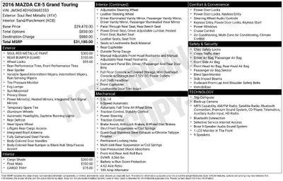 2016 Mazda Mazda CX-5 Grand Touring