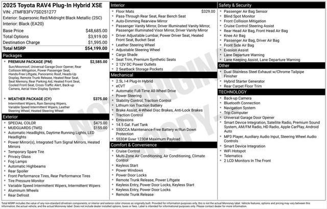 2025 Toyota RAV4 Plug-in Hybrid XSE