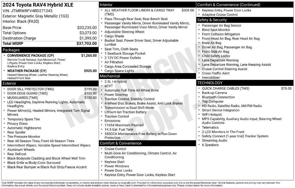 2024 Toyota RAV4 Hybrid XLE