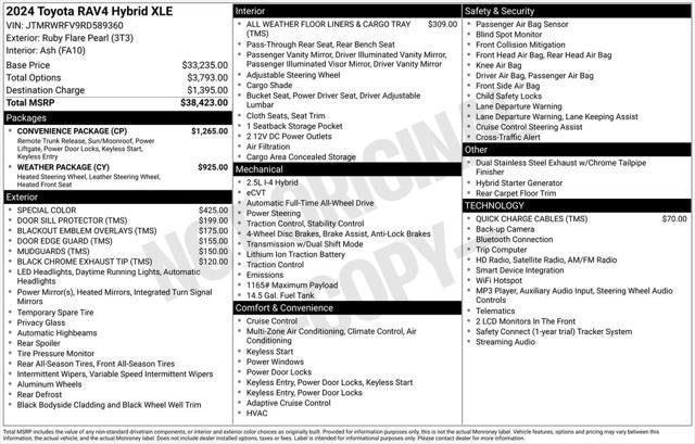 2024 Toyota RAV4 Hybrid XLE