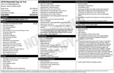 2018 Chevrolet Trax LS
