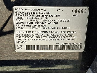 2018 Audi Q5 2.0T Prestige quattro