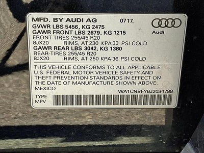 2018 Audi Q5 2.0T Prestige quattro